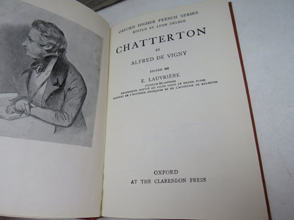 Chatterton By Alfred De Vigny Edited by E. Lauvriere 1947 (Vintage Poetry Book) book image 4