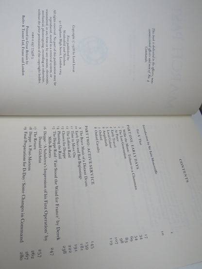 March Past A Memoir By Lord Lovat 1978 book image 3