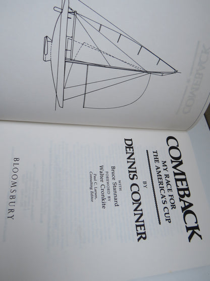 Comeback My Race For The America's Cup By Dennis Conner 1987 book image 3