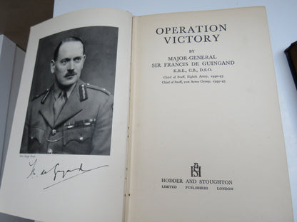 Operation Victory By Major-General Sir Francis De Guingand 1947 book image 2