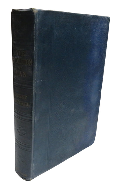 The Evolution of Man A Popular Scientific Study By Ernst Haeckel Vol I 1918 book front cover