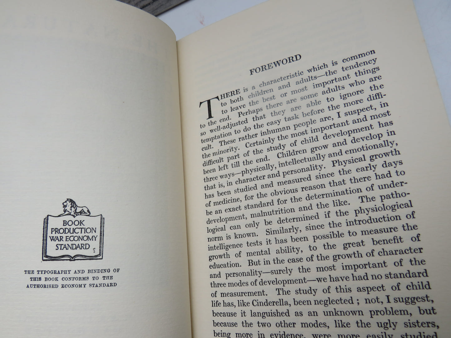 The Natural Development of the Child By Agatha H. Bowley 1942