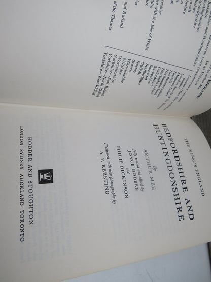 The King's England Bedfordshire and Huntingdonshire By Arthur Mee 1973