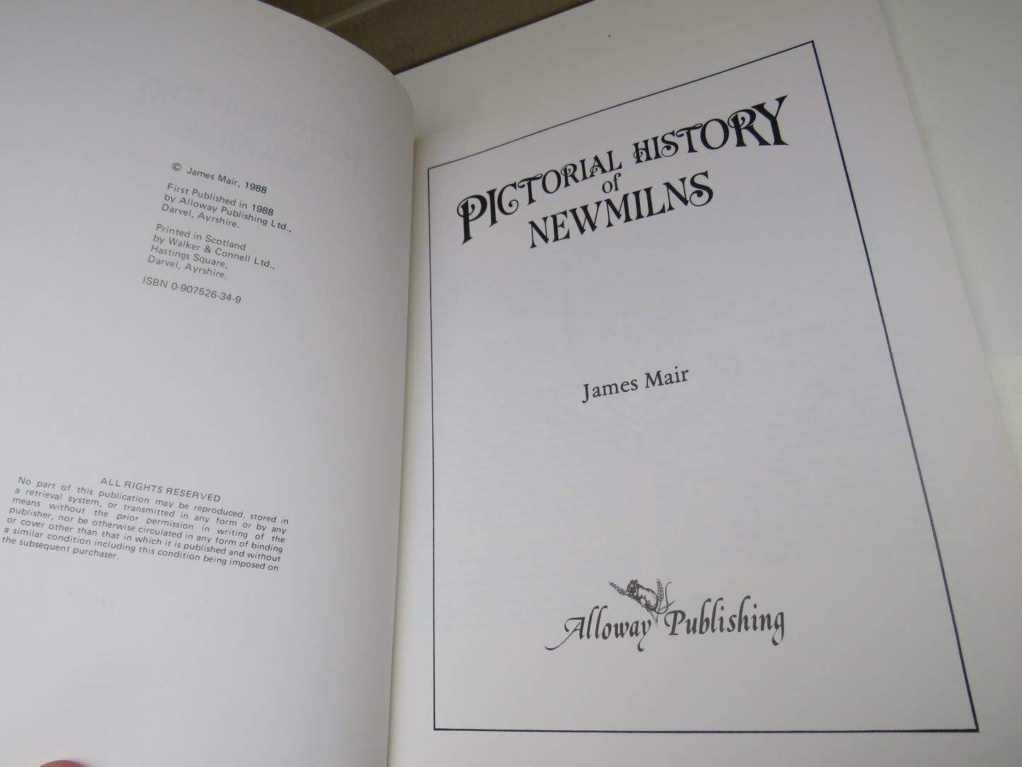 Pictorial History of Newmilns Compiled by James Mair, 1988