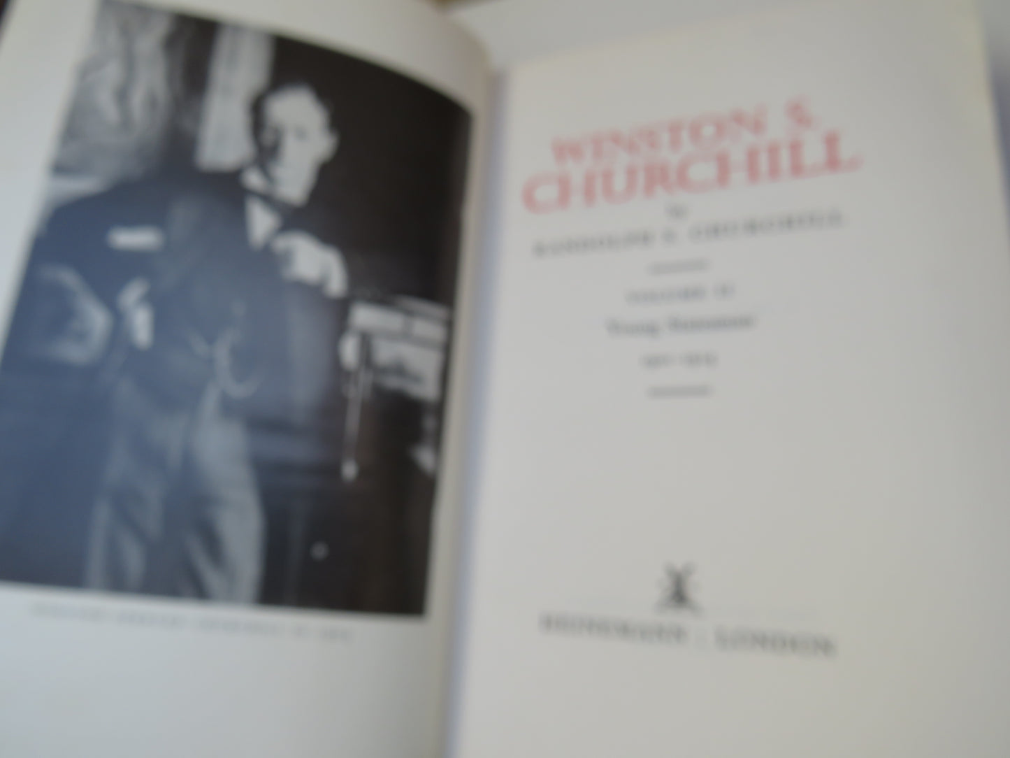Winston S. Churchill By Randolph S. Churchill & Martin Gilbert 1966
