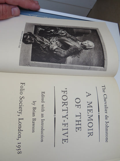 A Memoir Of The 'Forty-Five The Chevalier De Johnstone 1958 Folio Society book image 3