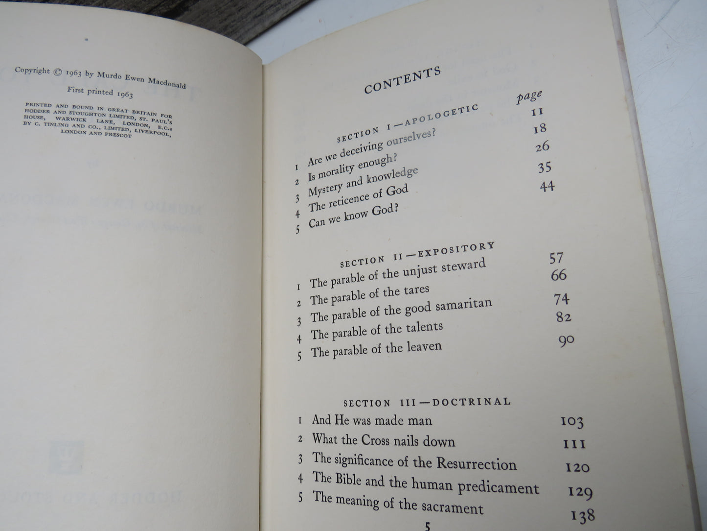 The Call To Obey By Murdo Ewen MacDonald 1963
