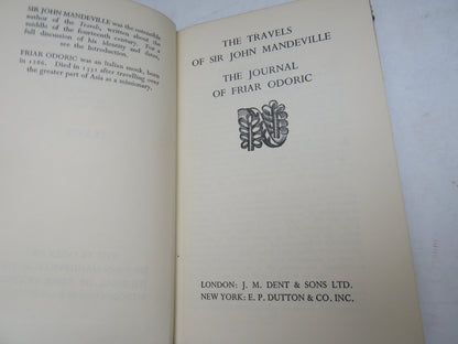 The Travels of Sir John Mandeville The Journal of Friar Odoric 1928 book image 4