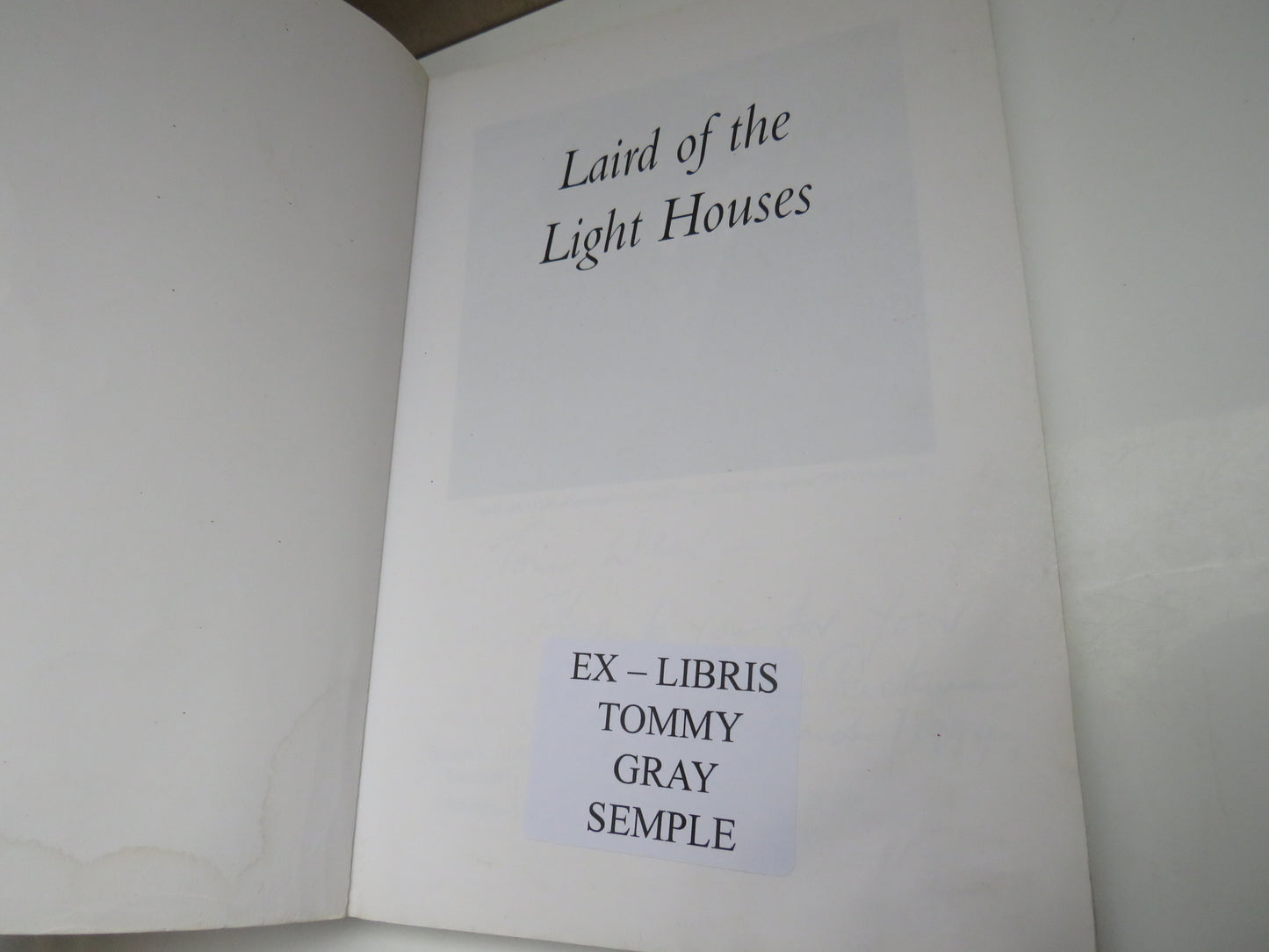 Laird of the Light Houses by John Rickman, 1994, Signed
