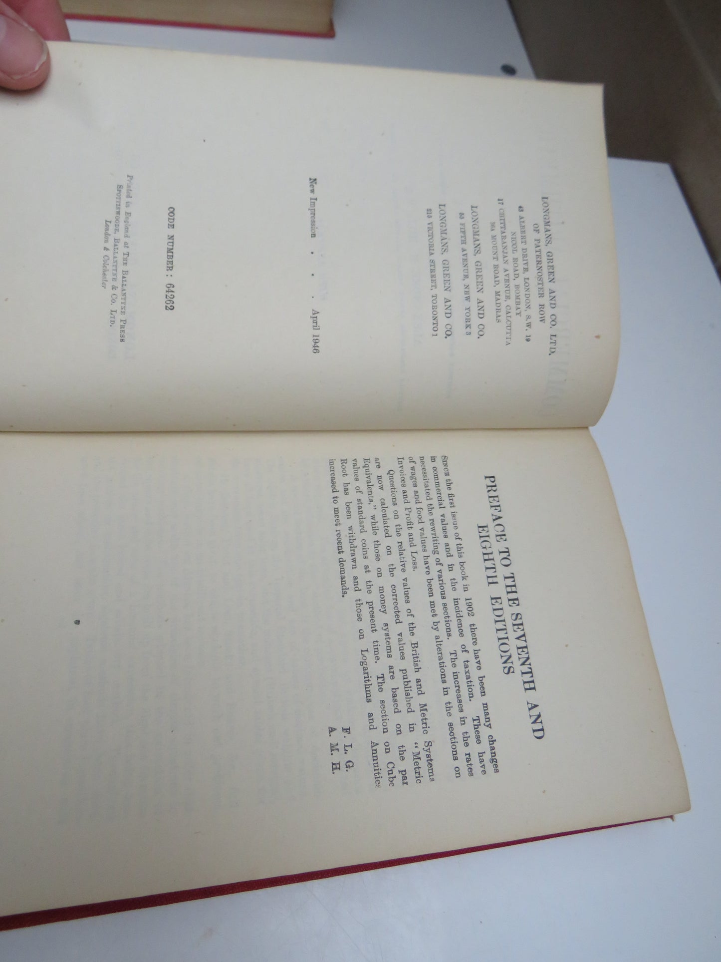 Commercial Arithmetic By Frank L. Grant and Alexander M. Hill 1946