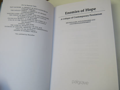 Enemies of Hope A Critique of Contemporary Pessimism Irrationalism, Anti-Humanism and Counter-Enligh book image 3