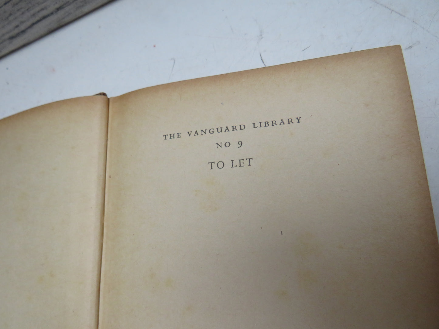 To Let By John Galsworthy 1952