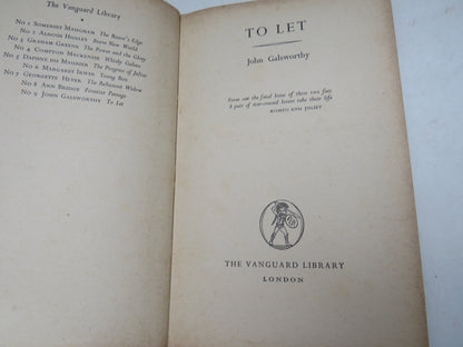 To Let By John Galsworthy 1952 book image 4