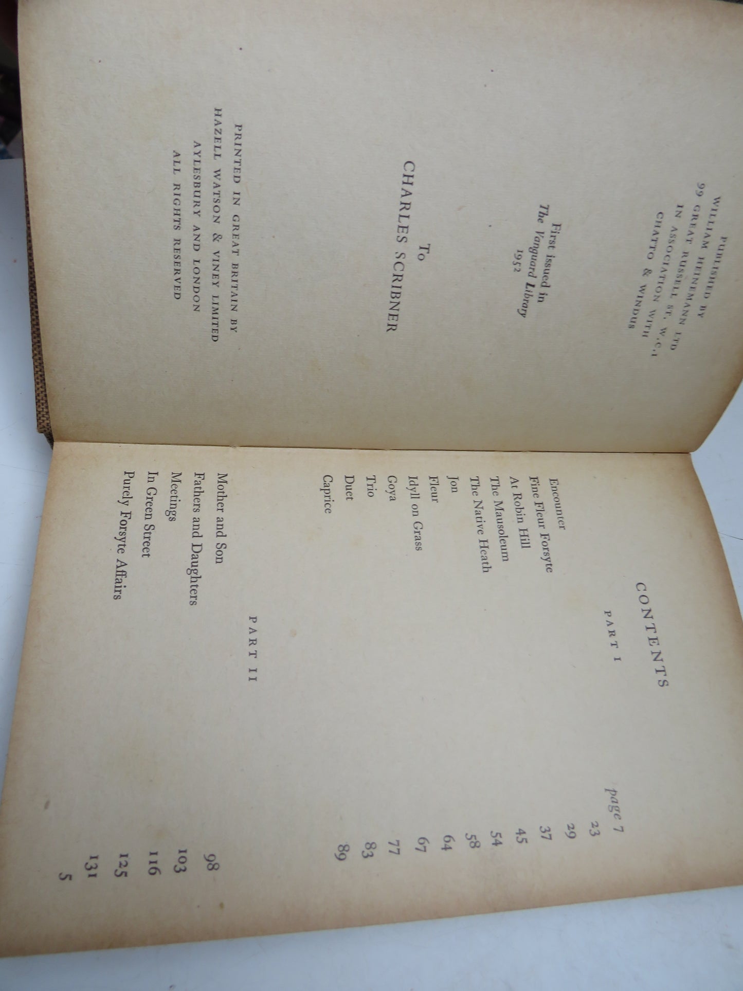 To Let By John Galsworthy 1952