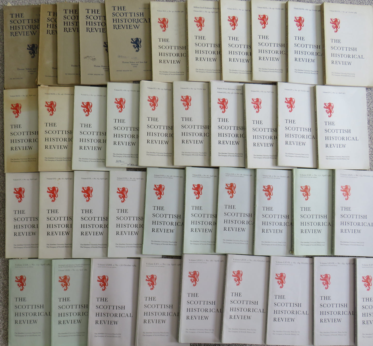 Large Collection of 42 Volumes of The Scottish Historical Review