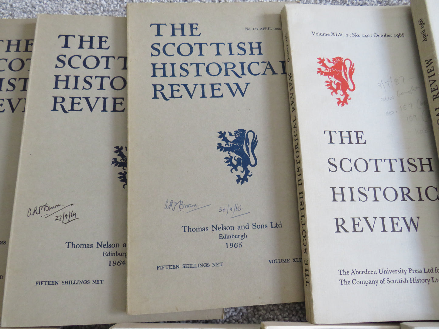 Large Collection of 42 Volumes of The Scottish Historical Review