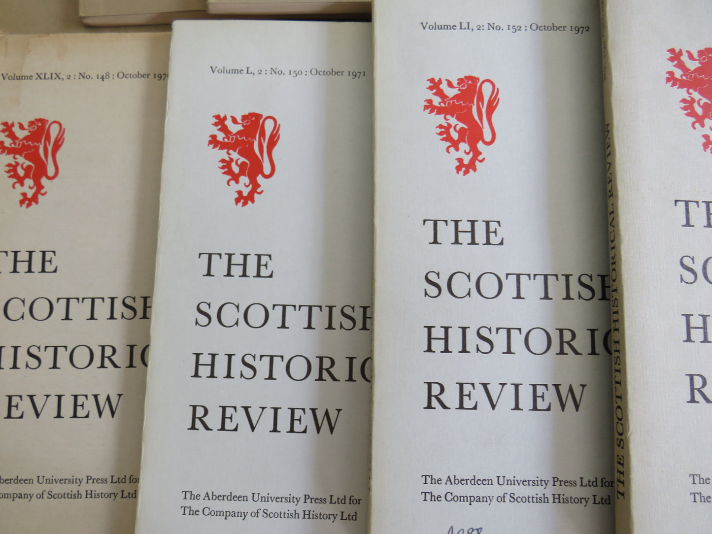 Large Collection of 42 Volumes of The Scottish Historical Review
