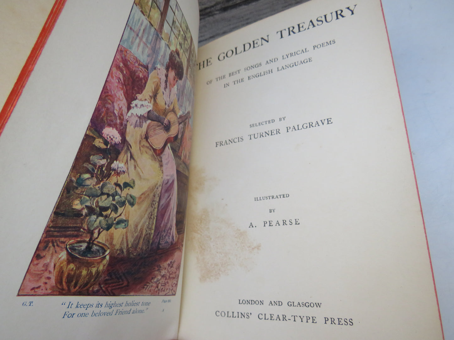 The Golden Treasury Of The Best Songs and Lyrical Poems In The English Language Selected By Francis Turner Palgrave