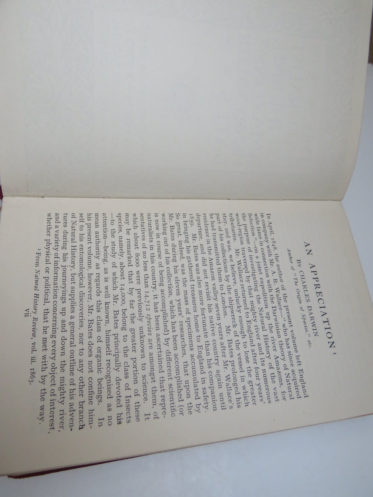 The Naturalist On The River Amazons By Henry Walter Bates