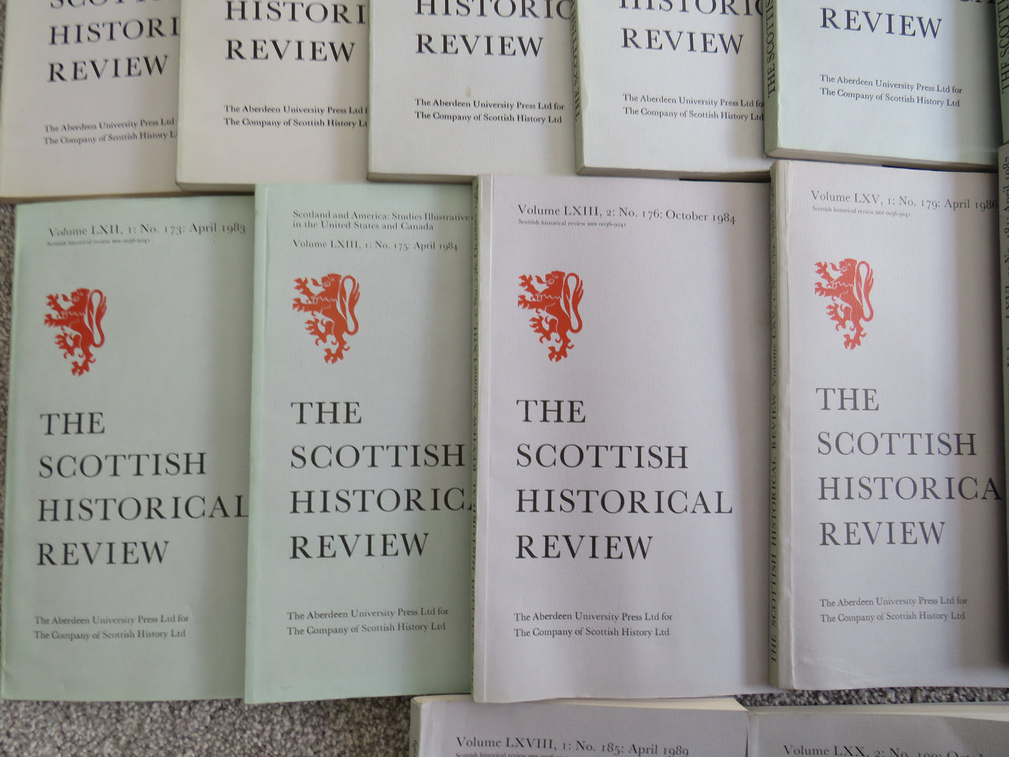 Large Collection of 42 Volumes of The Scottish Historical Review
