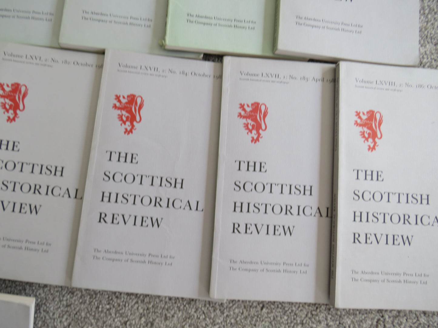 Large Collection of 42 Volumes of The Scottish Historical Review