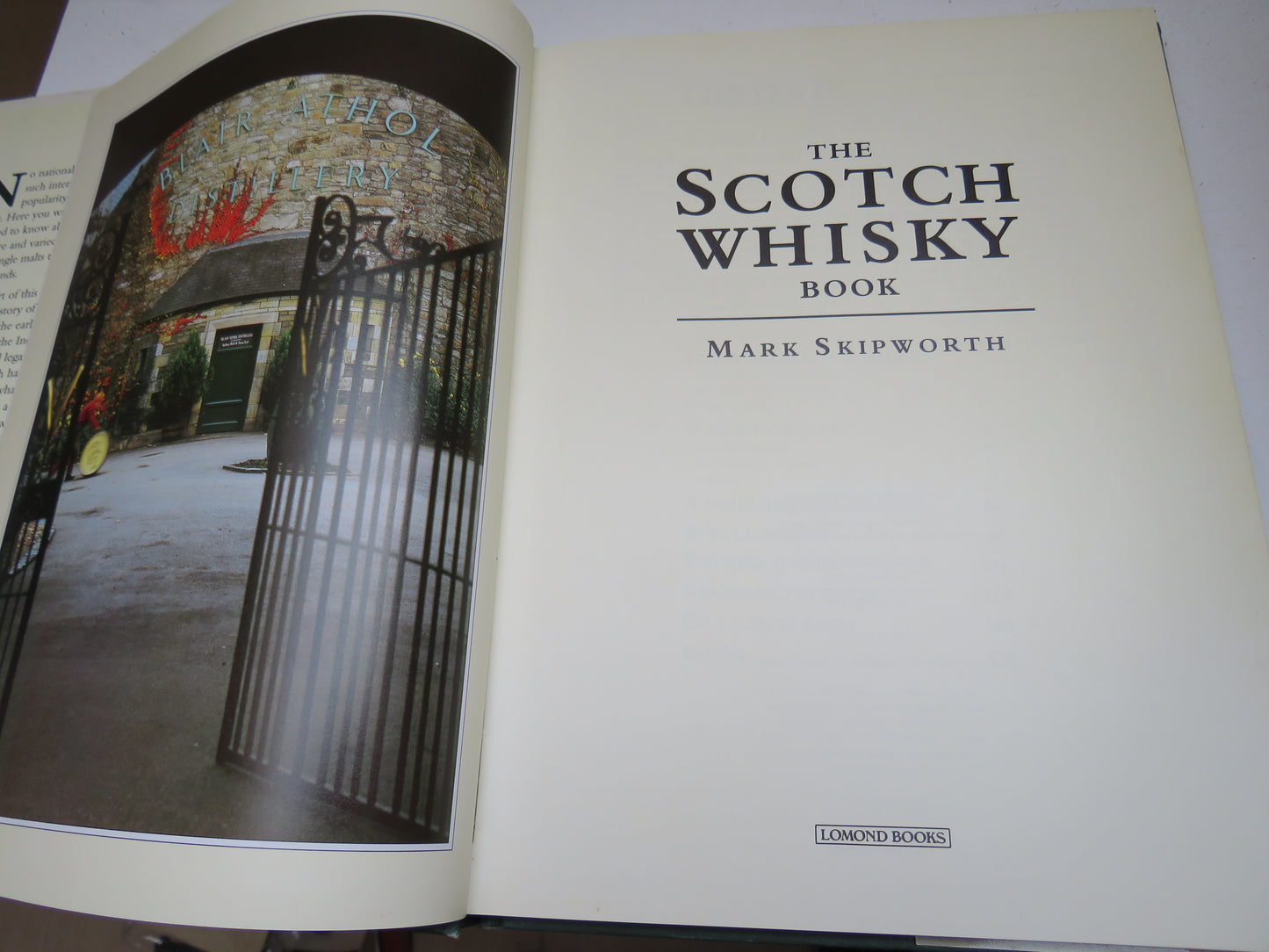 The Scotch Whisky Book By Mark Skipworth 1992