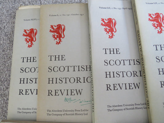Small Lot of The Scottish Historical Review Books