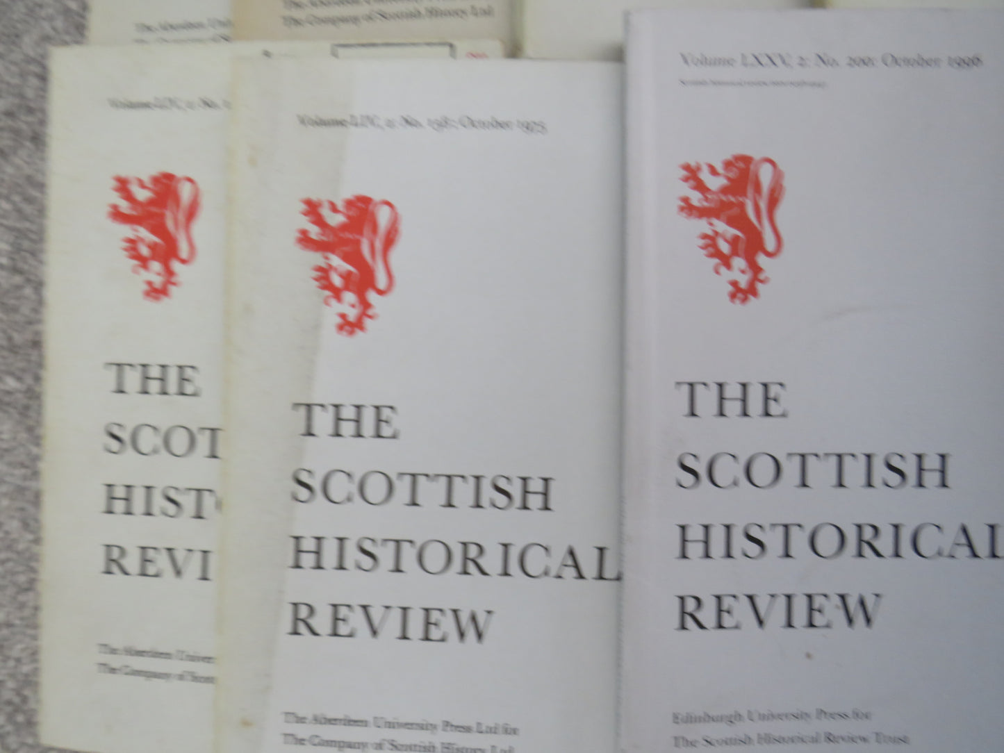 Small Lot of The Scottish Historical Review Books