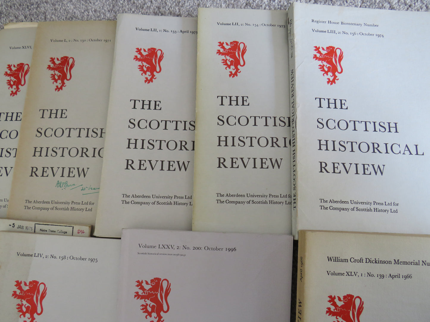 Small Lot of The Scottish Historical Review Books