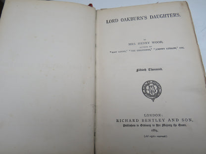 Lord Oakburn's Daughters By Mrs Henry Wood 1889