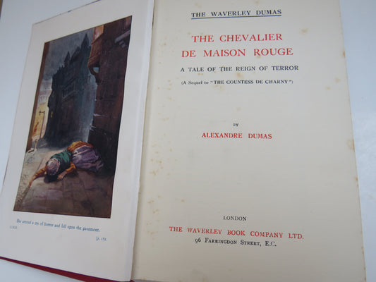 The Chevalier De Maison Rouge A Tale of the Reign of Terror By Alexandre Dumas