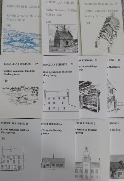 11 Volumes of Scottish Vernacular Buildings Working Group book front cover