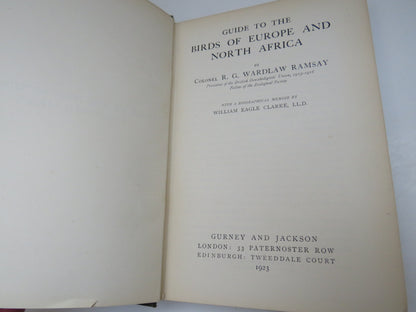 Guide To The Birds of Europe and North Africa By Colonel R.G. Wardlaw Ramsay 1923 book image 2