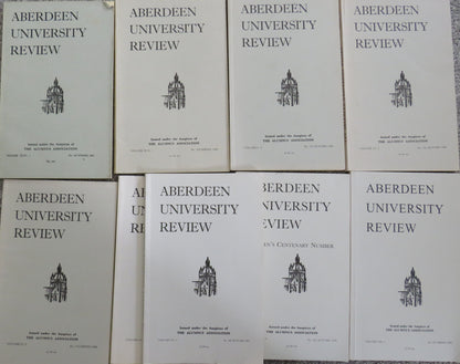 9 Volumes of the Aberdeen University Review book front cover