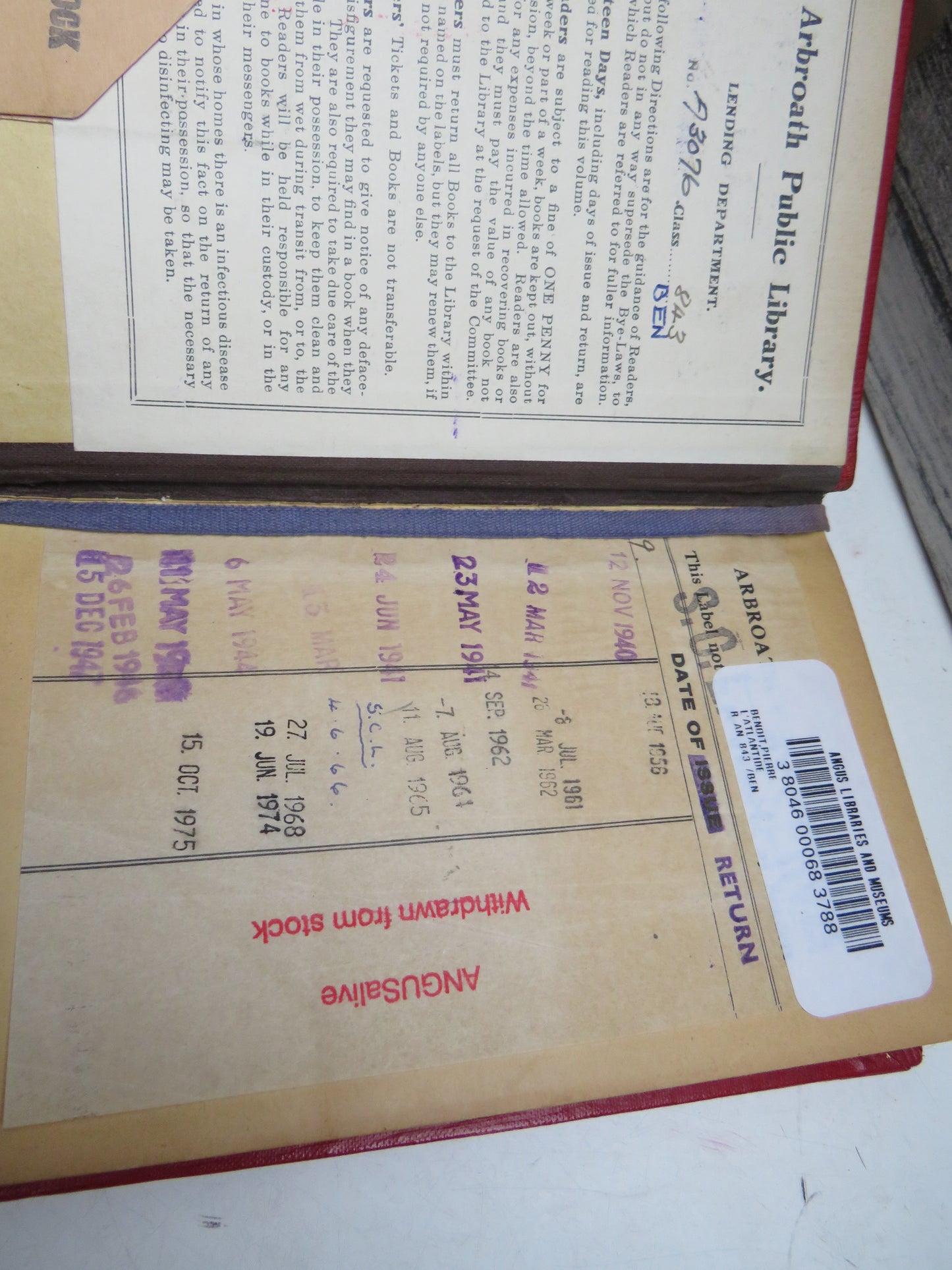 L'Atlandtide By Pierre Benoit 1920 Antique French Book