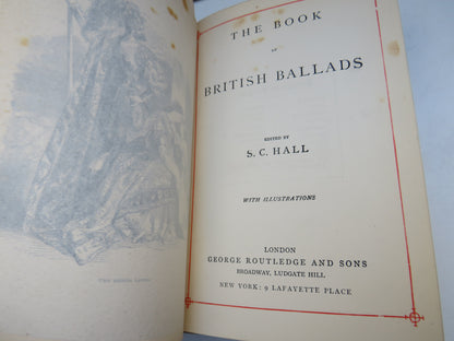 The Book of British Ballads Edited By S.C. Hall