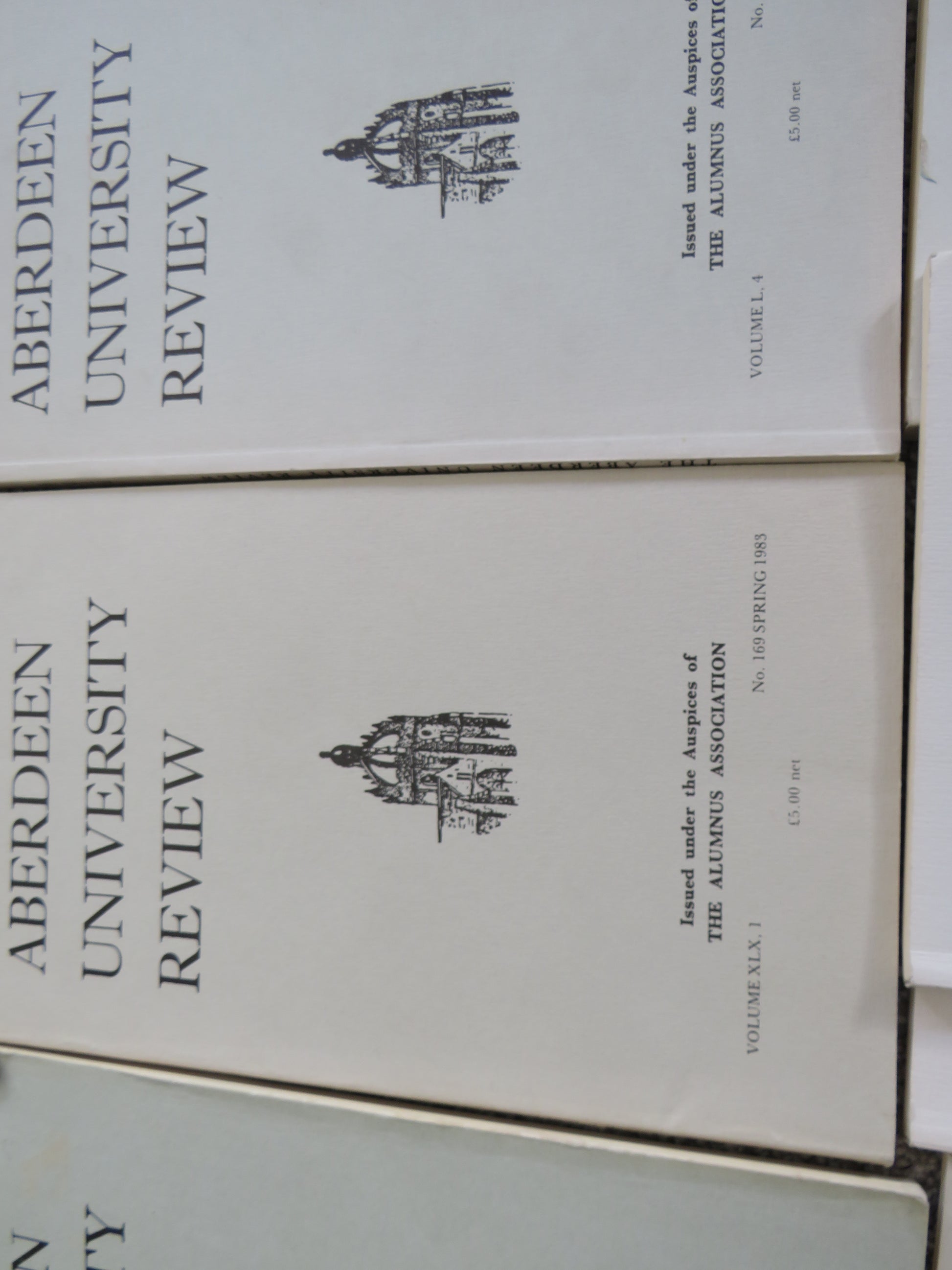 9 Volumes of the Aberdeen University Review book 3