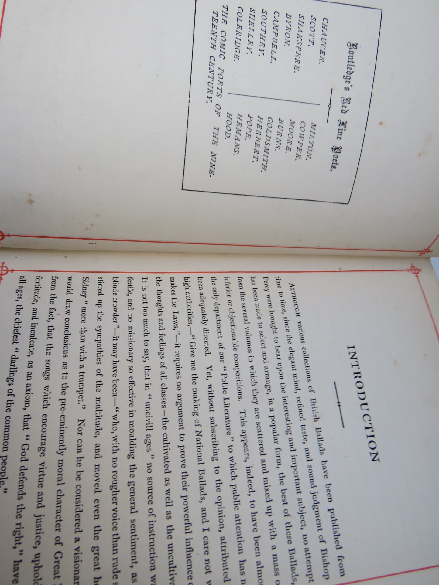 The Book of British Ballads Edited By S.C. Hall