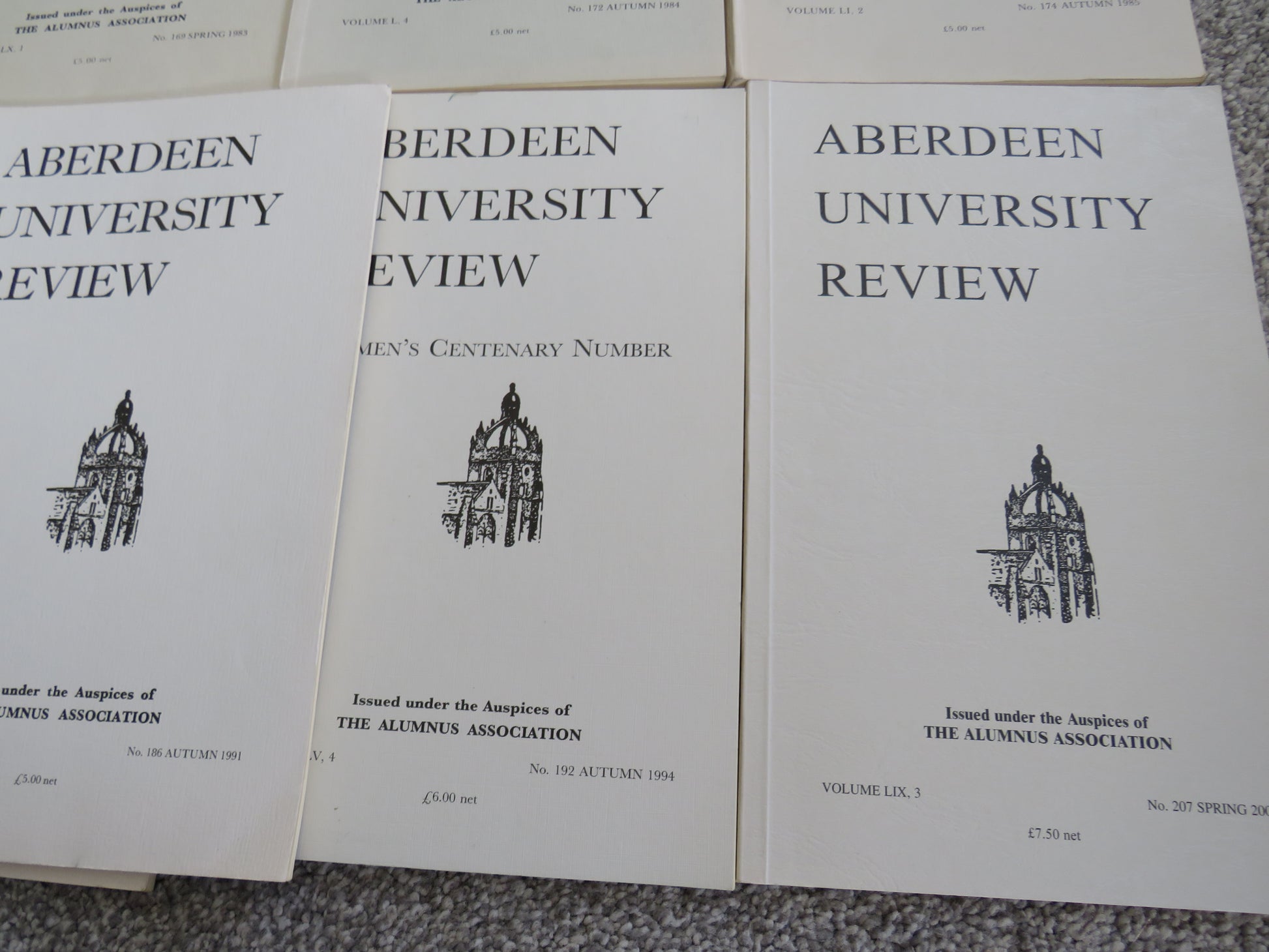 9 Volumes of the Aberdeen University Review book 6