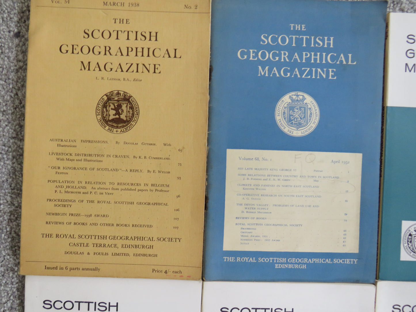 16 Volumes of The Scottish Geographical Magazine