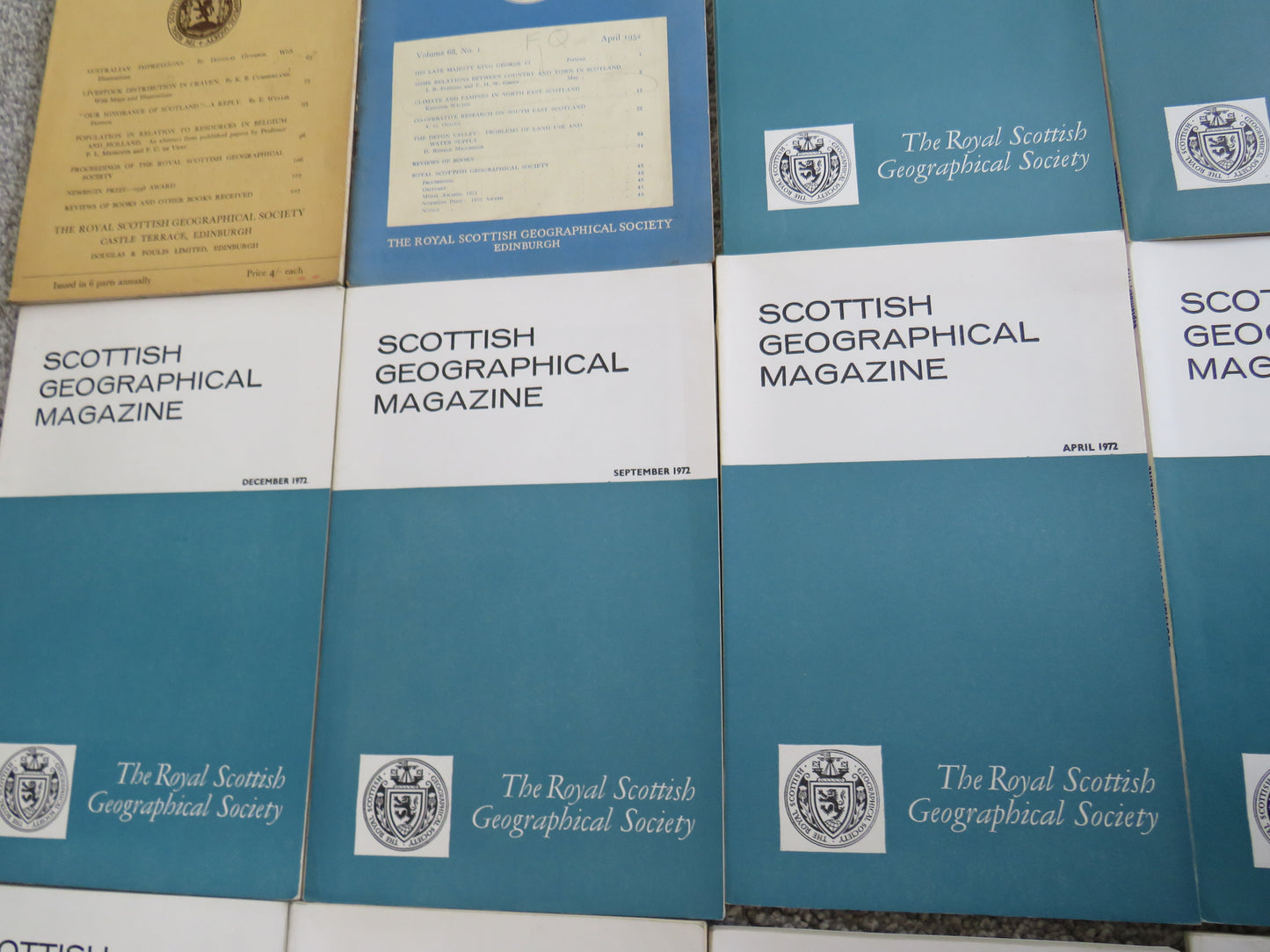 16 Volumes of The Scottish Geographical Magazine