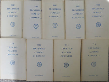 9 Volumes of The Edinburgh Academy Chronicle book front cover