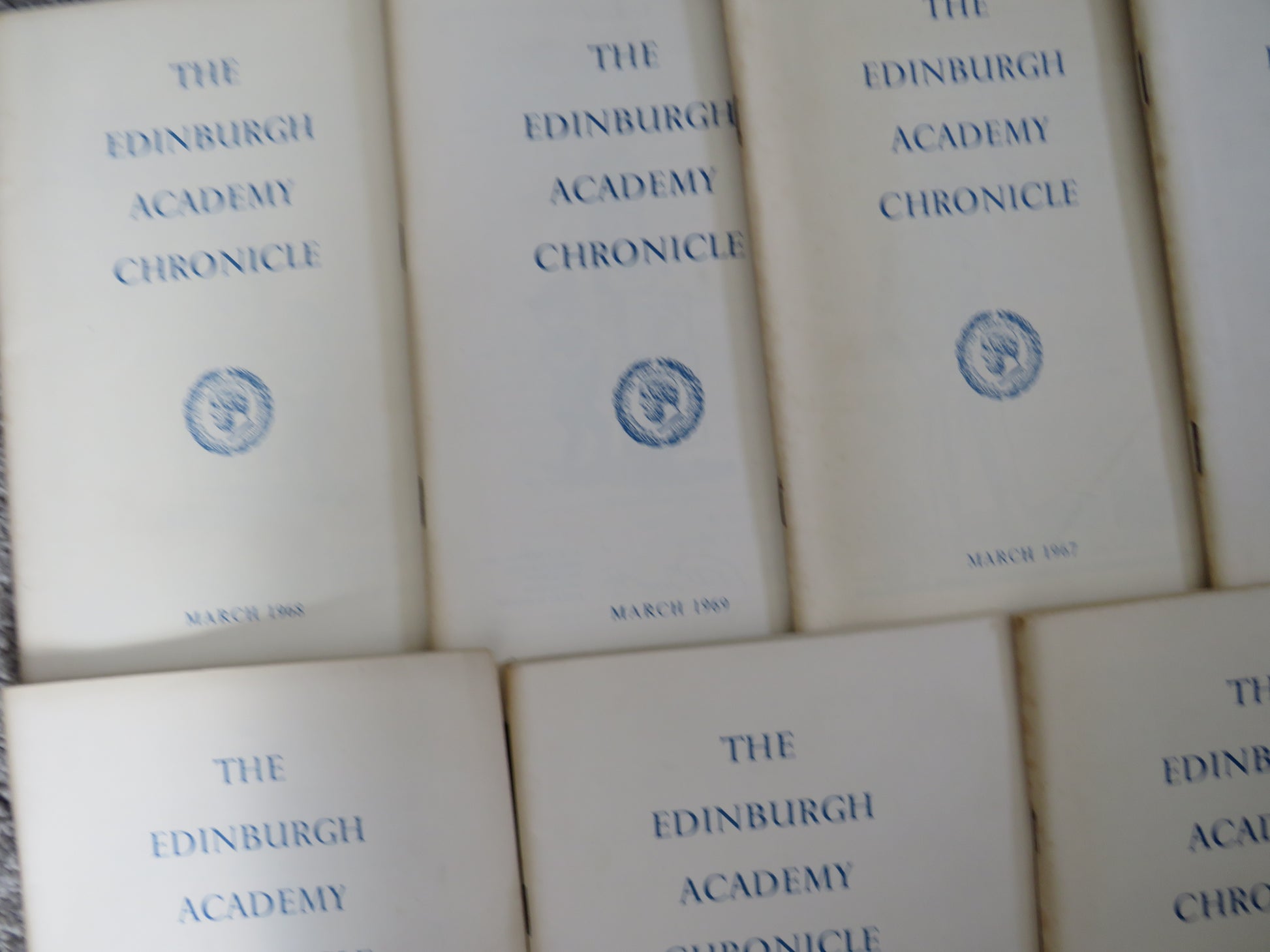9 Volumes of The Edinburgh Academy Chronicle book 2