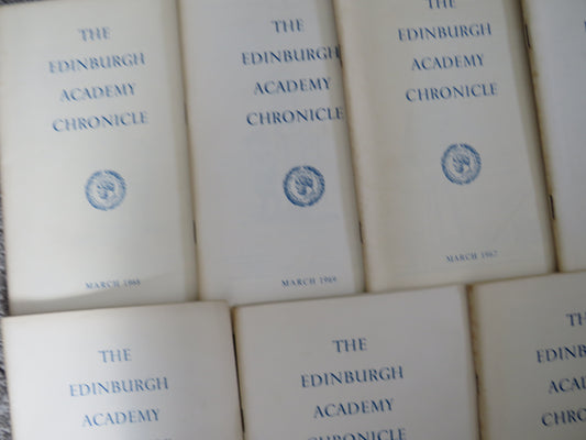 9 Volumes of The Edinburgh Academy Chronicle book 2