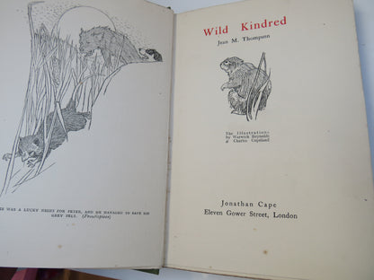 Wild Kindred By Jean M. Thompson 1922 1st Edition book image 3