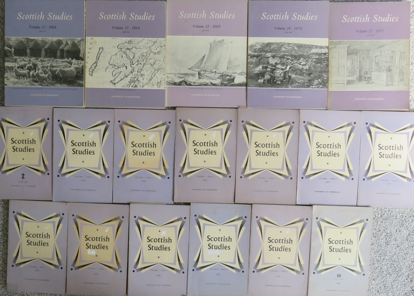 18 Volumes of Scottish Studies From University of Edinburgh
