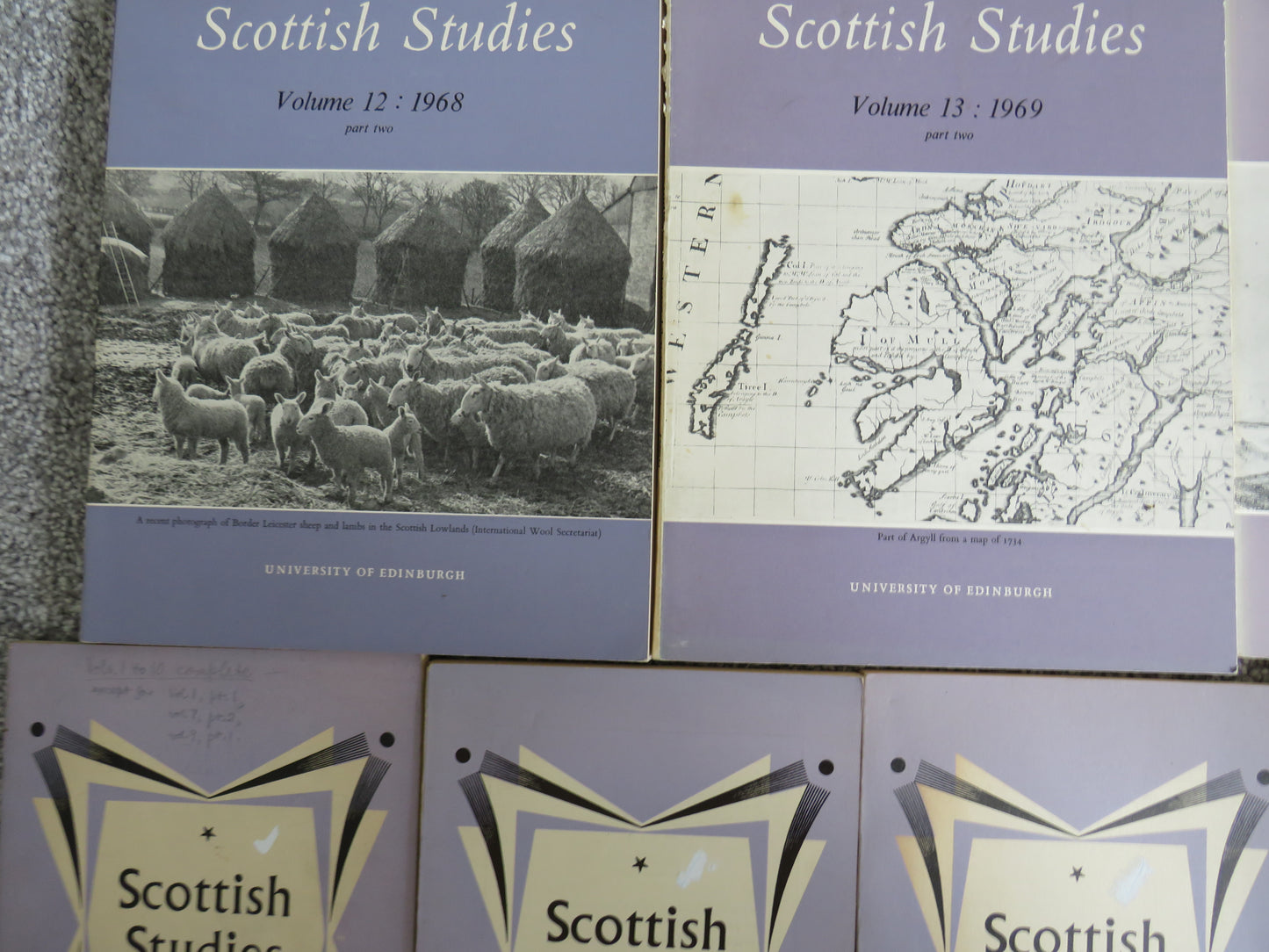 18 Volumes of Scottish Studies From University of Edinburgh