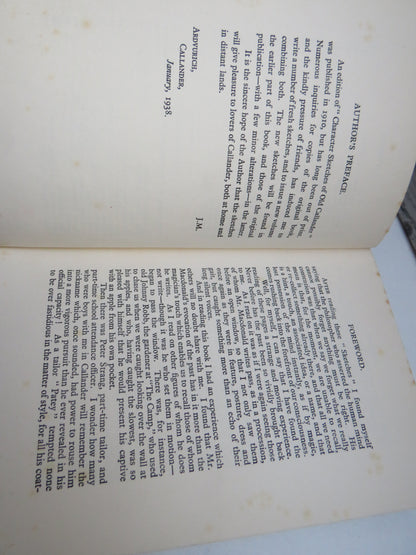 Character Sketches of Old Callander By James MacDonald 1938