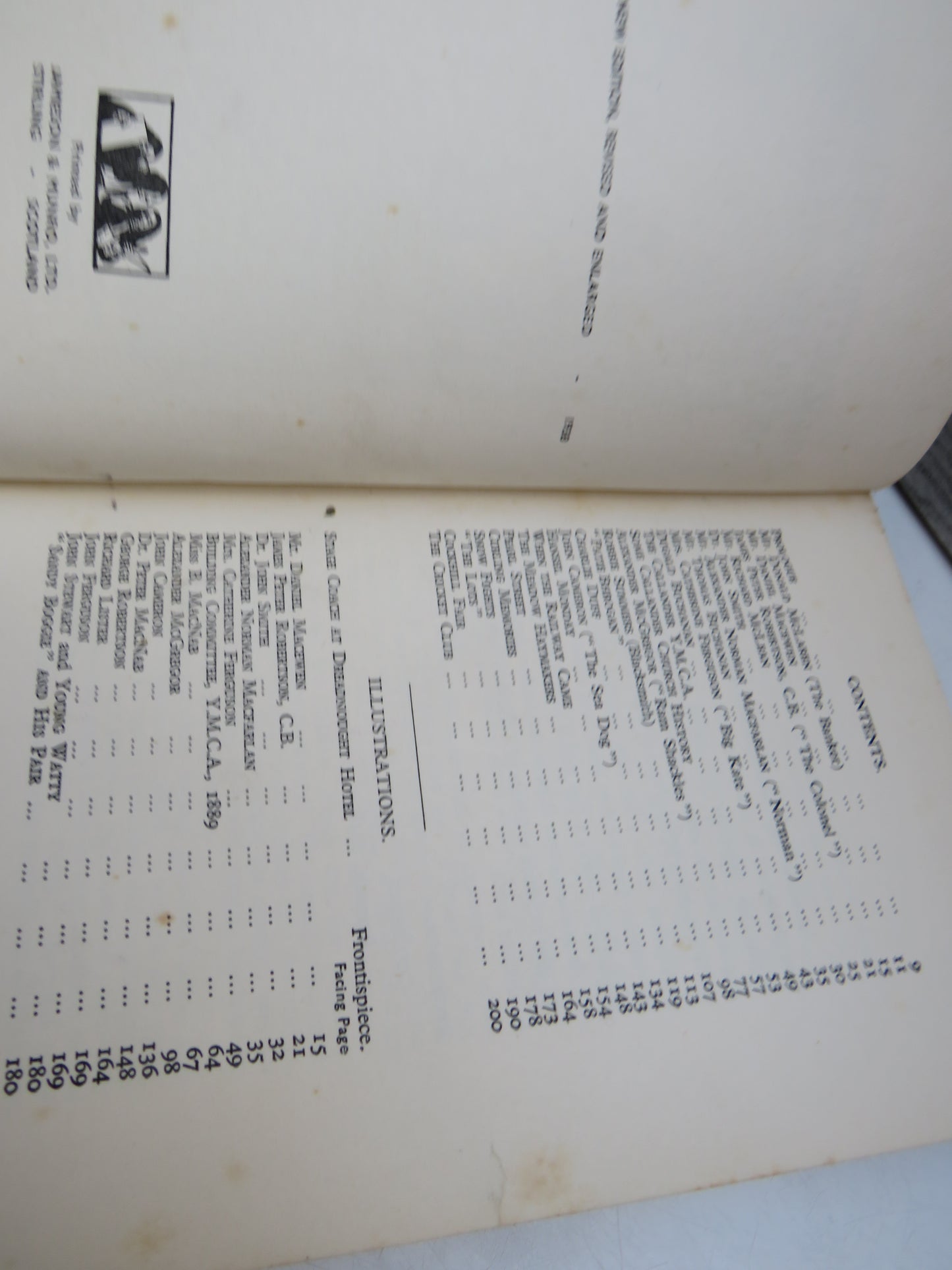 Character Sketches of Old Callander By James MacDonald 1938