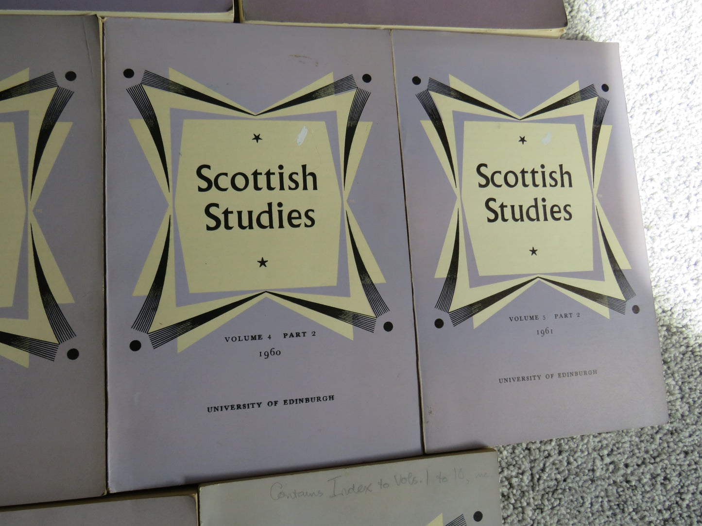 18 Volumes of Scottish Studies From University of Edinburgh